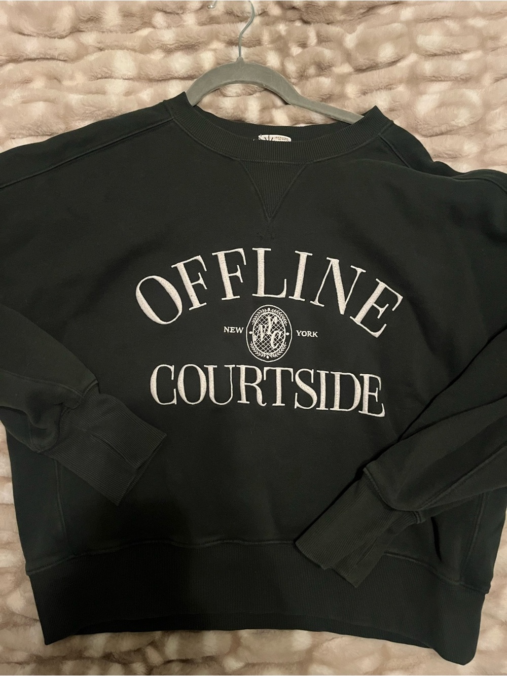 Offline Courtside Black Crewneck Sweatshirt - Casual Pullover